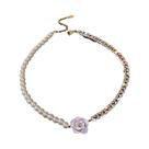 Colar Choker Elegante De Cristal Preto Com Camélia Para Mulheres, Joias De Alta Qualidade Feitas À