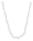 Colar Choker Elo Coração 45cm Prata 925 Feminino Unissex