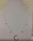 Colar Choker em Prata 925 com Meia Lua e Gypsy de Prata