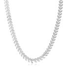 Colar choker escama de peixe 30cm + 10cm extensor - Banhado em prata 925