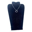 Colar CHOKER FEMININO AÇO INOX CORAÇÃO VAZADO GARGANTILHA