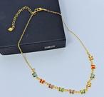 Colar Choker Feminino Adulto e Infantil com Pedras Cristais Borboletas Zircônias Coloridas Folheado a Prata Luxo Moda
