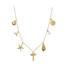 Colar Choker Feminino Boho Estrela-do-mar Surfista Praia A-Z Joia Da Moda Acessórios De Verão