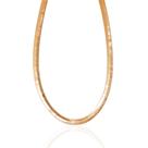 Colar choker fita banhado a ouro 18k