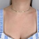 Colar Choker Fita com Coração Color Banhado em Ouro 18k Colar Choker Fita com Coração Color Banhado em Ouro 18k