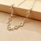 Colar Choker Gargantilha Bolinha Cristal Banho De Prata Ouro