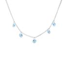 Colar CHOKER GARGANTILHA FEMININO AÇO INOX 5 PONTO DE LUZ