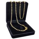 Colar Choker Gargantilha Riviera Strass Cristal Brilho Banho De Ouro 18k 4800