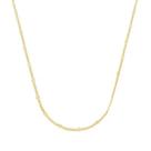 Colar choker grumet batida redondo - Banhado em ouro 18k