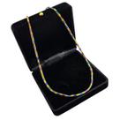 Colar Choker Hematita Dourada 42cm Banho De Ouro 4827