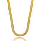 Colar Choker Malha Banhada em Ouro 18k - 30 cm
