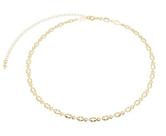 Colar Choker Mini Chapas com Cruz Banhado em Ouro 18K