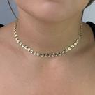 Colar Choker Mini Corações Trabalhados Banhado em Ouro 18k