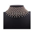 Colar Choker Multicamadas Com Franjas De Strass Para Mulheres, Joias De Moda Para Festas E