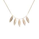 Colar Choker Navetes Lisas Banhado a Ouro 18K Colar Choker Navetes Lisas Banhado a Ouro 18K