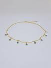 Colar choker olho grego banhado a Ouro Corais