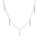 Colar Choker Palitos Suspensos Prata 925