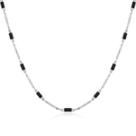 Colar Choker Pedras Banhada a Prata