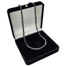 Colar Choker Pérolas Negras 2x4mm 40cm Banho De Ouro 4826