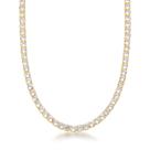 Colar Choker Riviera 4mm Banhada a Ouro 18k