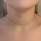 Colar Choker Riviera Zircônias Baguetes Banhado em Ouro 18k
