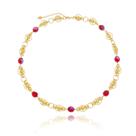 Colar Choker Rúbia - Cristais Vermelhos - Banhado a Ouro 18k Colar Choker Rúbia - Cristais Vermelhos - Banhado a Ouro 18k