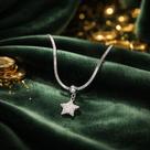 Colar CHOKER SNAKE AÇO INOXIDAVEL ESTRELA CRAVEJADO CORAÇÃO