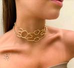 Colar Choker thassia naves moda blogueira gargantilha luxo