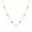 Colar Choker Trevos Feminino Banhado a Ouro 18k Colar Choker Trevos Feminino Banhado a Ouro 18k