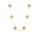 Colar Choker Trevos Flor Virgínia P Banhado a Ouro 18K