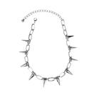 Colar Choker Unissex De Metal Com Espinhos Estilo Punk Gótico Com Rebites Joia Para Noite E Balada