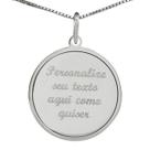 Colar Círculo Coleção Personalizável em Prata 925