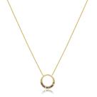 Colar circulo zircônia colorida banhado a ouro 18k Colar circulo zircônia colorida banhado a ouro 18k