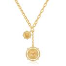 Colar CLASSYZINT Gold Chunky Chain com pingente de coração feminino Colar CLASSYZINT Gold Chunky Chain com pingente de coração feminino