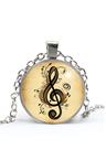 Colar Clave de Sol Símbolo da Partitura Musical Unissex Colar Clave de Sol Símbolo da Partitura Musical Unissex