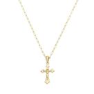 Colar com Crucifixo Folheado Cruz Colar com Crucifixo Folheado Cruz