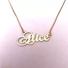 Colar com Nome Alice pronta entrega
