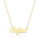 Colar com Nome de Ouro 10k personalizável