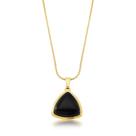 Colar com pedra triangular