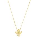 Colar Com Pingente Anjo Anjinho Arco Iris Banho de Ouro 18k Colar Com Pingente Anjo Anjinho Arco Iris Banho de Ouro 18k
