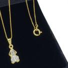 Colar Com Pingente Cachorrinho Banho De Ouro 18k 4226