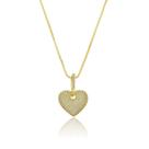 Colar com Pingente Coração Banho de Ouro 18k Gargantilha Colar com Pingente Coração Banho de Ouro 18k Gargantilha