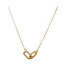 Colar Com Pingente De Círculo Duplo Em Strass Dourado Para Mulheres E Meninas, Choker Brilhante, Colar Com Pingente De Círculo Duplo Em Strass Dourado Para Mulheres E Meninas, Choker Brilhante,