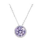 Colar Com Pingente De Diamante Moissanite Redondo De 5 Quilates, Corte D, Em Prata Esterlina 925, Colar Com Pingente De Diamante Moissanite Redondo De 5 Quilates, Corte D, Em Prata Esterlina 925,