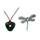 Colar Com Pingente De Pedra Verde Coraline, Gargantilha Com Chave De Esqueleto Preto, Joia De Grampo Colar Com Pingente De Pedra Verde Coraline, Gargantilha Com Chave De Esqueleto Preto, Joia De Grampo