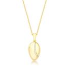 Colar com pingente de zircônias banhado a ouro - 60 cm