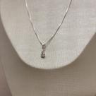Colar com pingente gota ponto de luz cristal ouro Colar com pingente gota ponto de luz cristal ouro