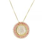 Colar com Pingente Nossa Senhora das Graças Folheado a Ouro 18k