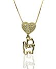 Colar com pingente pet gato