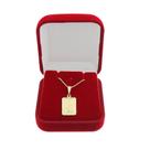 Colar Com Pingente Santa Rita De Cassia Banhado A Ouro 18k
